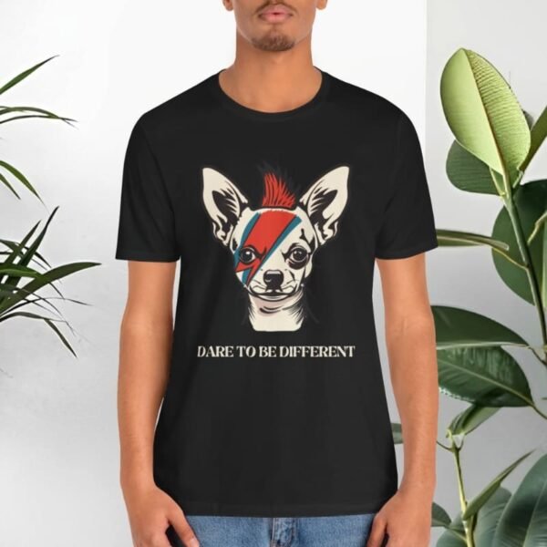 T-shirt with dogs and positive quotes.