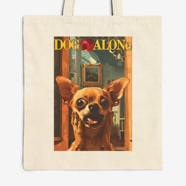 "Dog Alone" Tote Bag