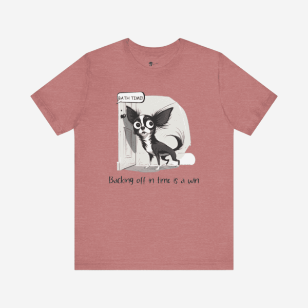 T-shirt with dogs and positive quotes.