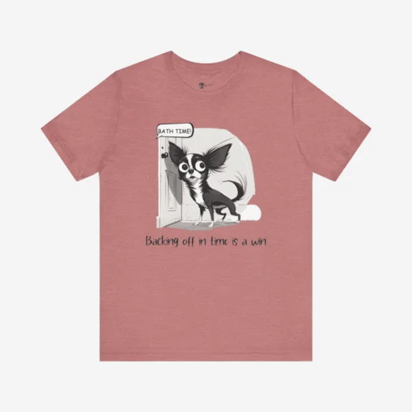 T-shirt with dogs and positive quotes.