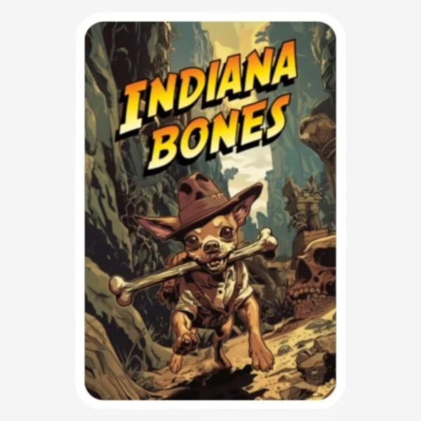 "Indiana Bones" Sticker