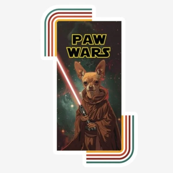 "Paw Wars" Sticker