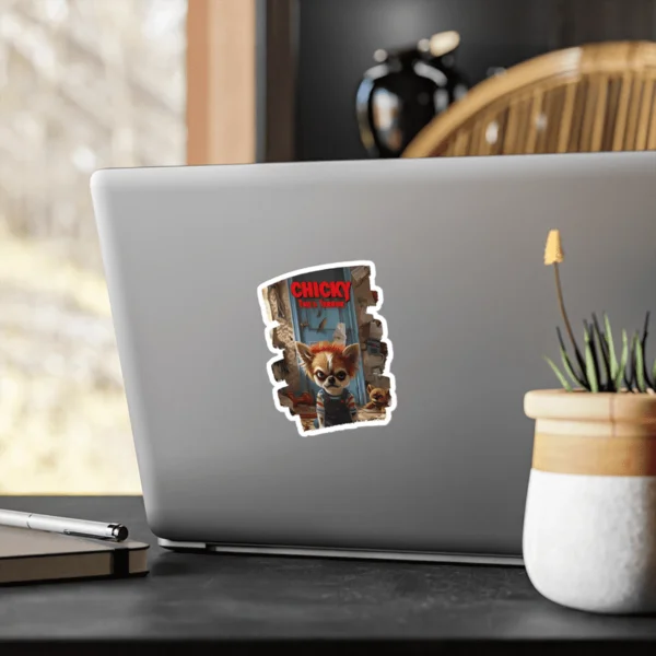 "Chicky Tail's Terror" Sticker - Image 4