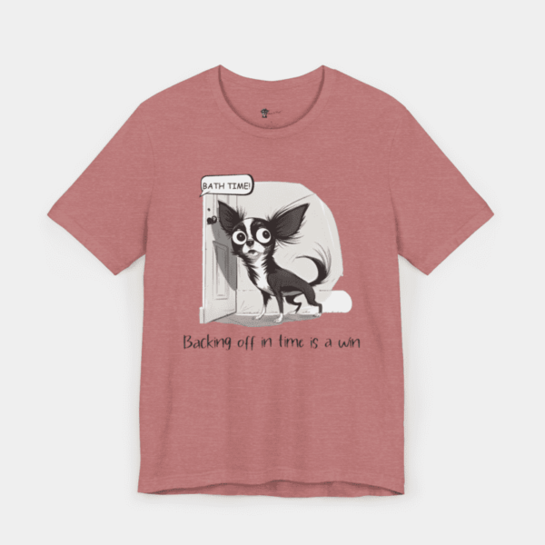 T-shirt with dogs and positive quotes.