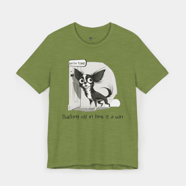 T-shirt with dogs and positive quotes.