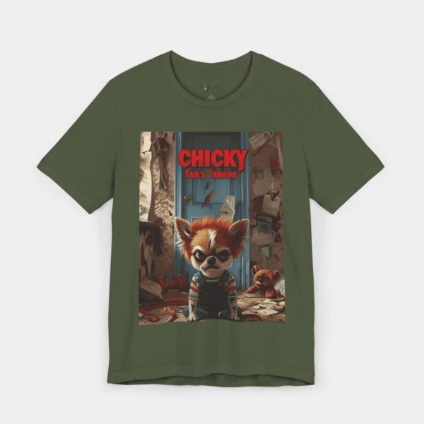 T-shirt with dogs and movie parody.