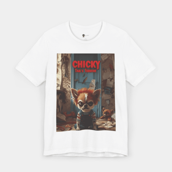 T-shirt with dogs and movie parody.