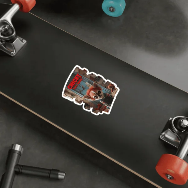 "Chicky Tail's Terror" Sticker - Image 3