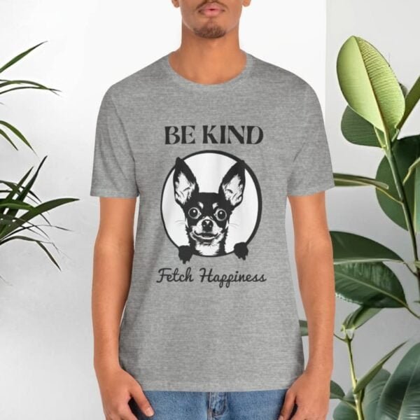 T-shirt with dogs and positive quotes.