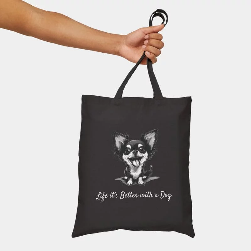 "Life it's Better with a Dog" Tote Bag - Image 3
