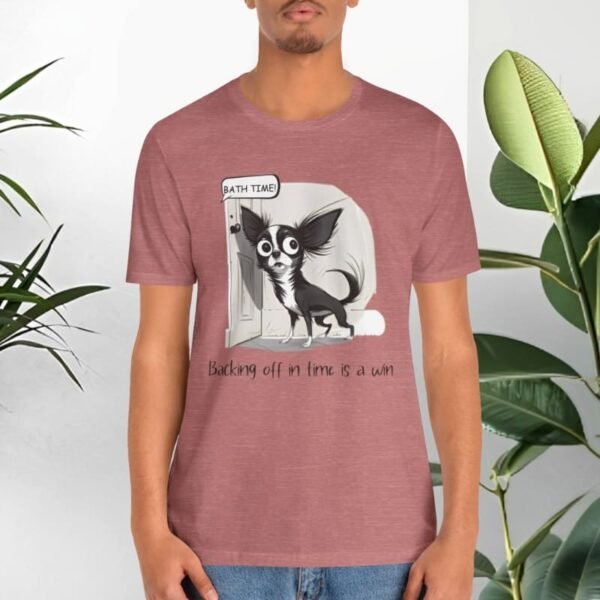 T-shirt with dogs and positive quotes.