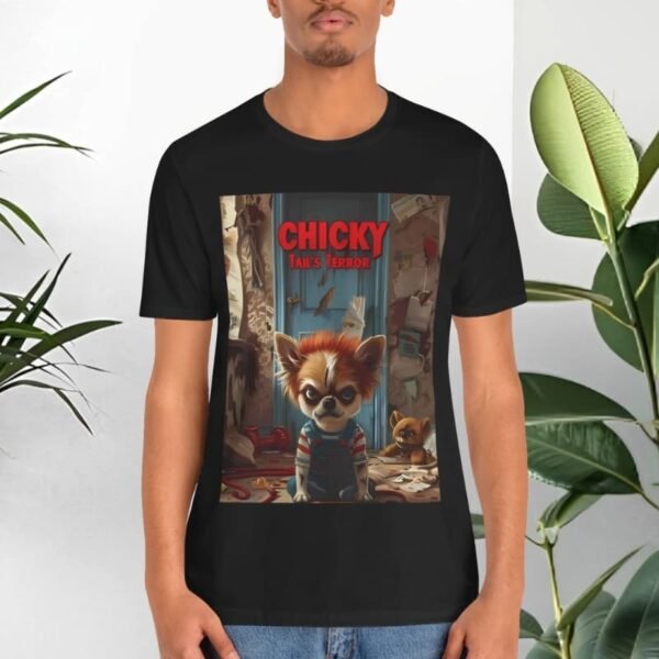 T-shirt with dogs and movie parody.