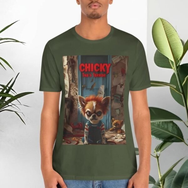 T-shirt with dogs and movie parody.