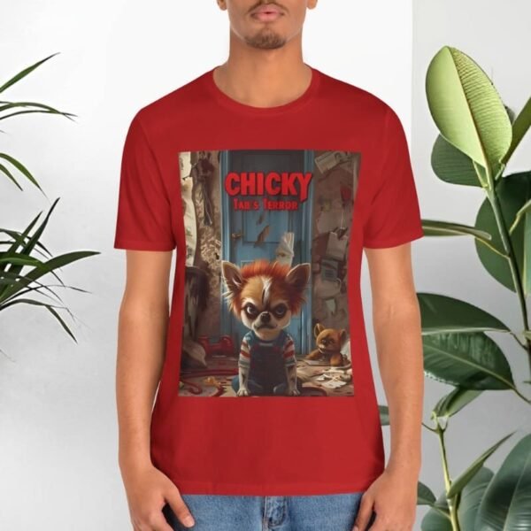 T-shirt with dogs and movie parody.