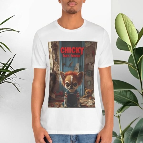 T-shirt with dogs and movie parody.