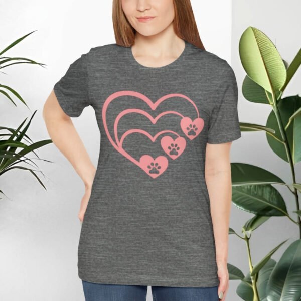 T-shirt with animal paw print