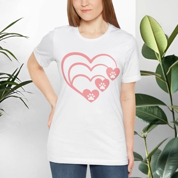 T-shirt with animal paw print