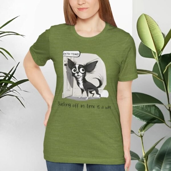 T-shirt with dogs and positive quotes.