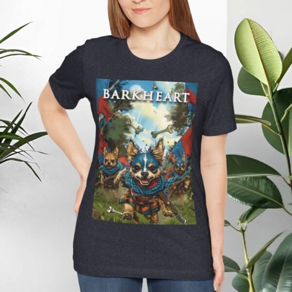 T-shirt with dogs and movie parody.