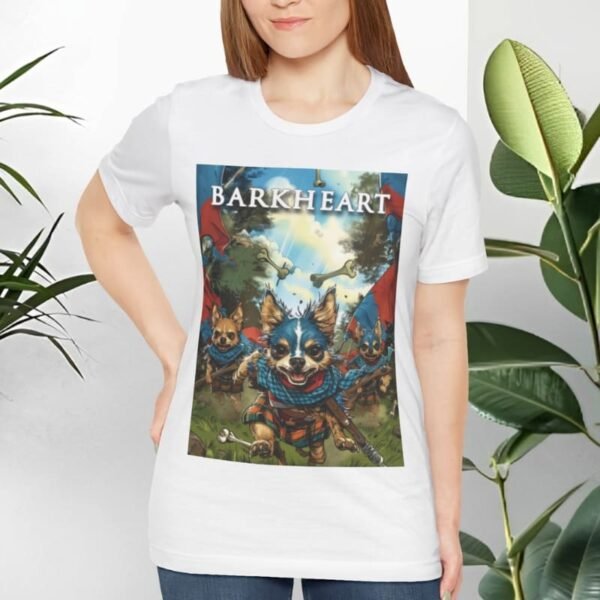 T-shirt with dogs and movie parody.