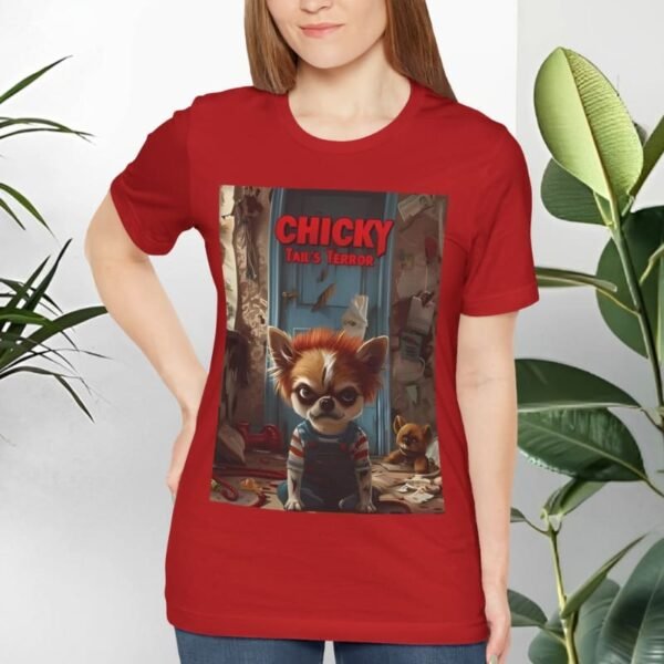 T-shirt with dogs and movie parody.