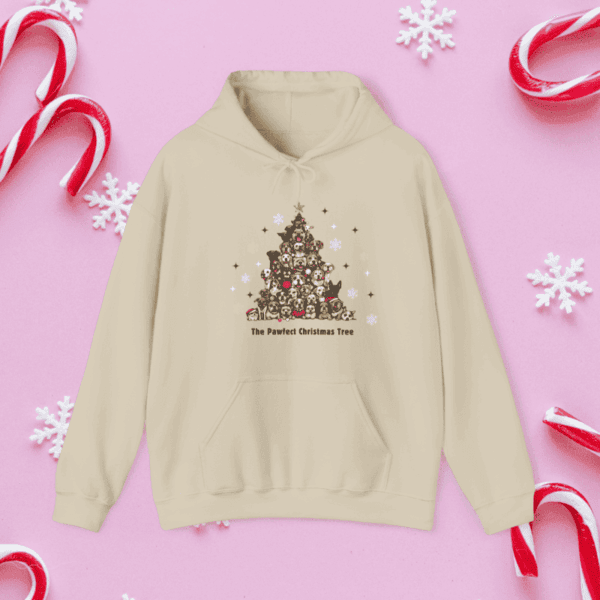 The Pawfect Christmas Tree Hooded Sweatshirt