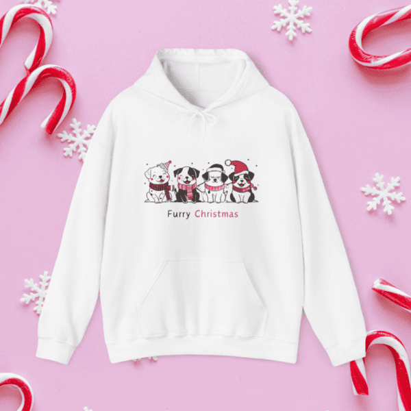 Furry Christmas Hooded Sweatshirt