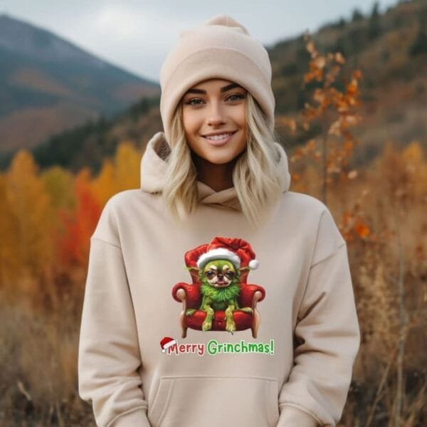 Merry Grinchmas Hooded Sweatshirt - Image 5