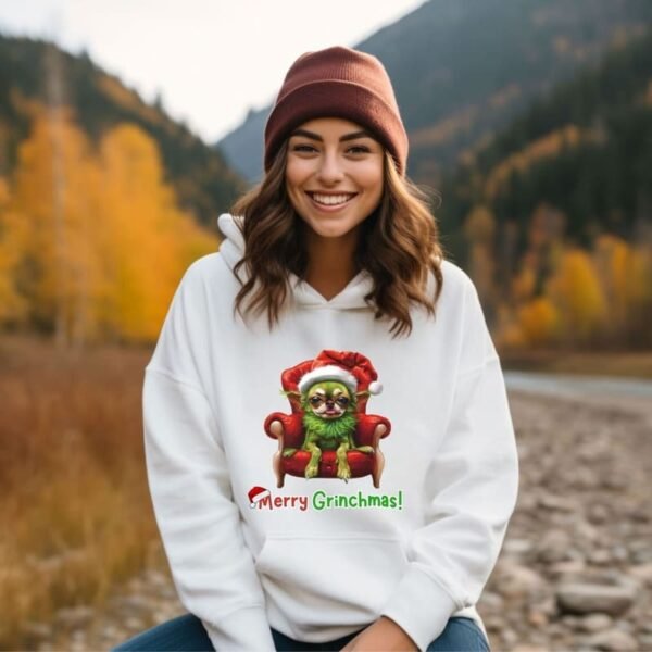 Merry Grinchmas Hooded Sweatshirt - Image 7