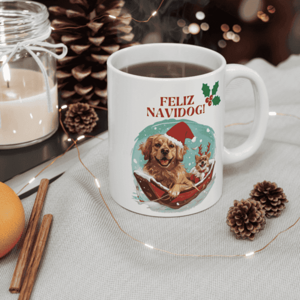 Feliz Navidog Mug (11oz,15oz) - Image 8