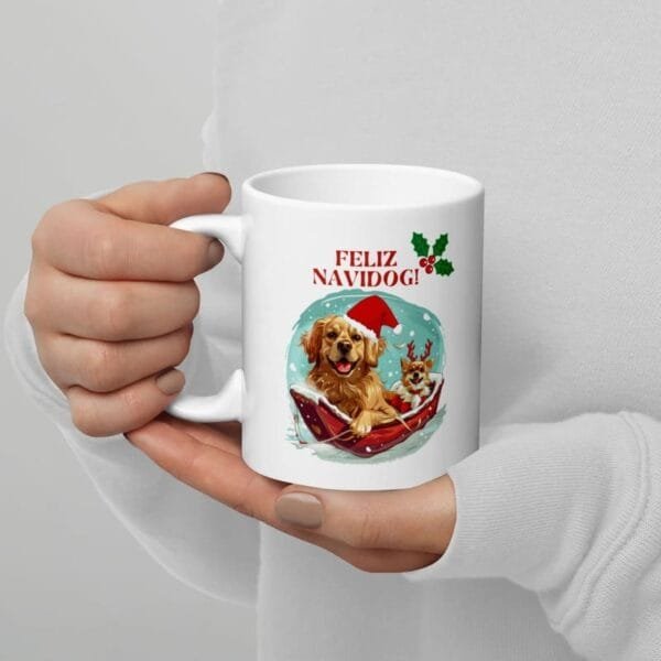 Feliz Navidog Mug (11oz,15oz) - Image 7