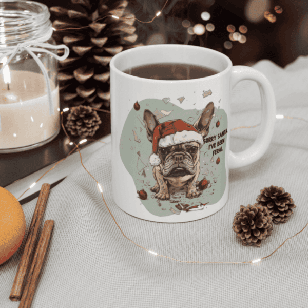 Sorry Santa, I've been Feral Mug (11oz,15oz) - Image 3