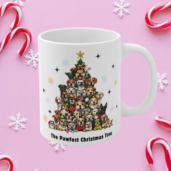 The Pawfect Christmas Tree Mug (11oz,15oz)