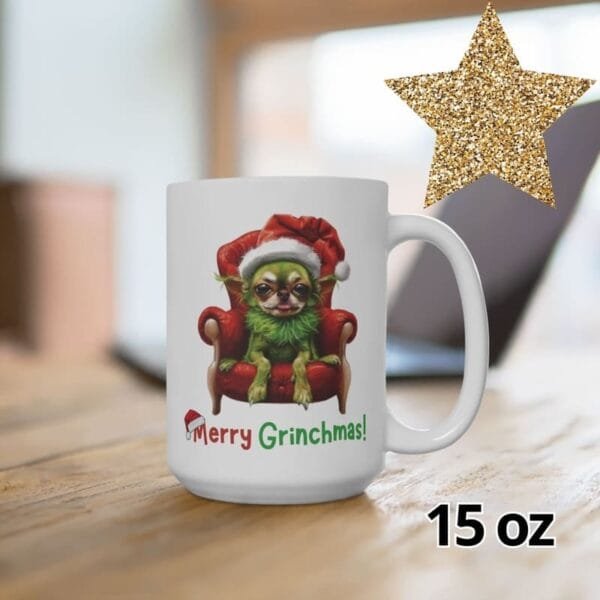 Merry Grinchmas Mug (11oz,15oz) - Image 5