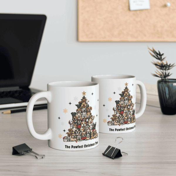 The Pawfect Christmas Tree Mug (11oz,15oz) - Image 4