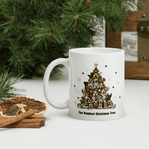 The Pawfect Christmas Tree Mug (11oz,15oz) - Image 6