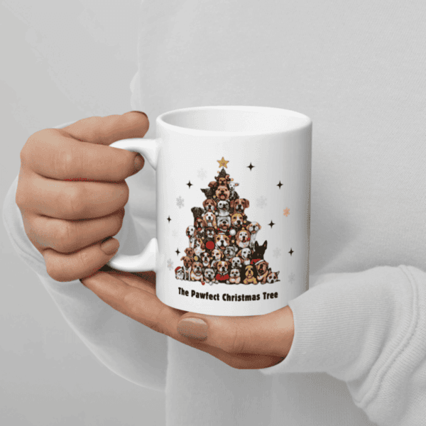 The Pawfect Christmas Tree Mug (11oz,15oz) - Image 2