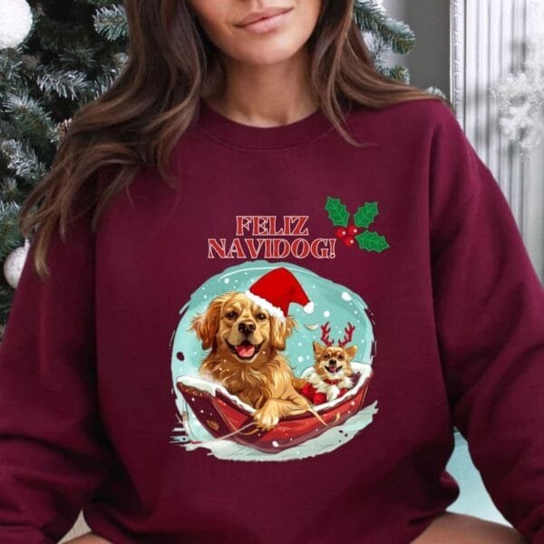 Feliz Navidog Sweatshirt - Image 4