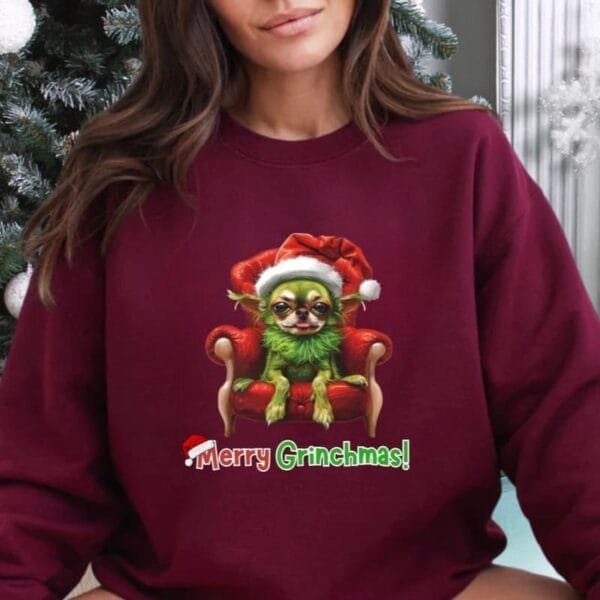 Merry Grinchmas Sweatshirt - Image 4