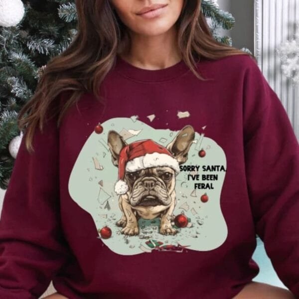 Sorry Santa, I've been Feral Sweatshirt - Image 5