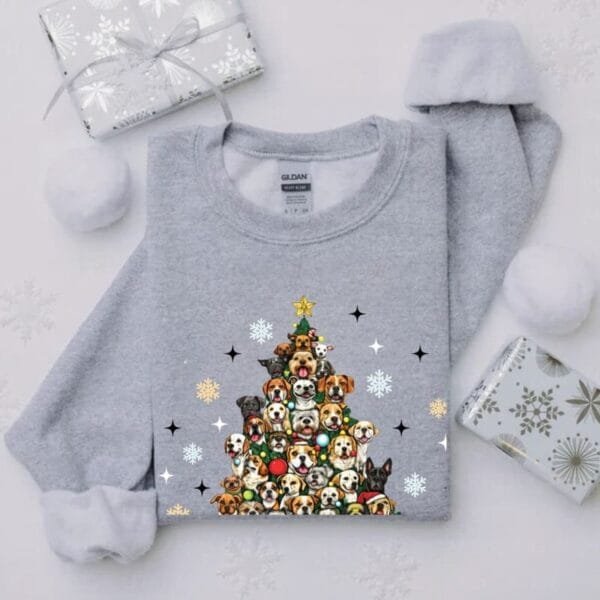 The Pawfect Christmas Tree Sweatshirt - Image 6