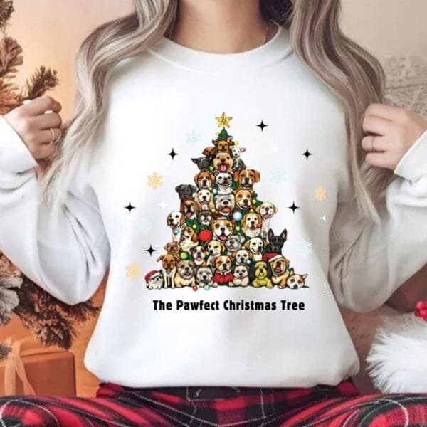 The Pawfect Christmas Tree Sweatshirt - Image 7