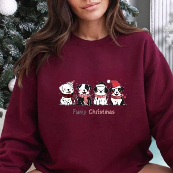 Furry Christmas Sweatshirt - Image 8