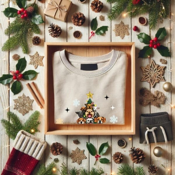 The Pawfect Christmas Tree Sweatshirt - Image 8