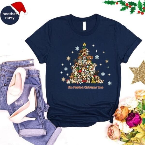 The Pawfect Christmas Tree Shirt - Image 7