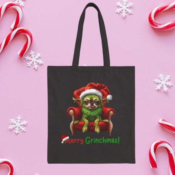 Merry Grinchmas Tote Bag - Image 3