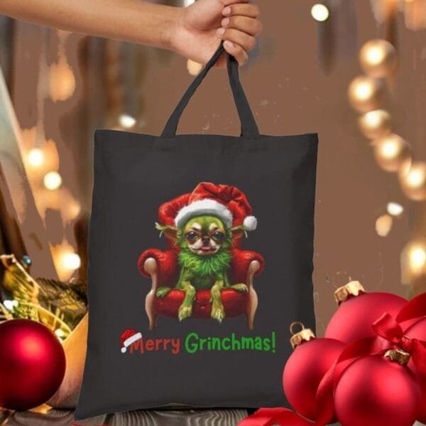 Merry Grinchmas Tote Bag - Image 4