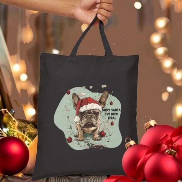 Sorry Santa, I've been Feral Tote Bag - Image 2