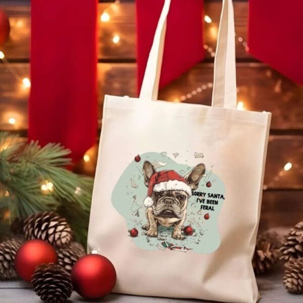 Sorry Santa, I've been Feral Tote Bag - Image 4