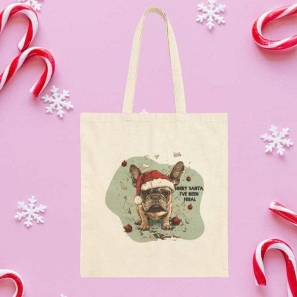 Sorry Santa, I've been Feral Tote Bag - Image 3